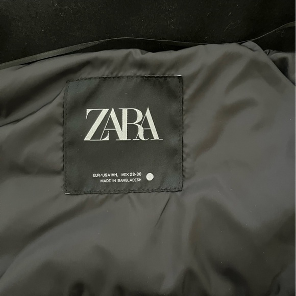 Zara ZW Collection Wool Blend Parka Size M-L - Picture 13 of 16